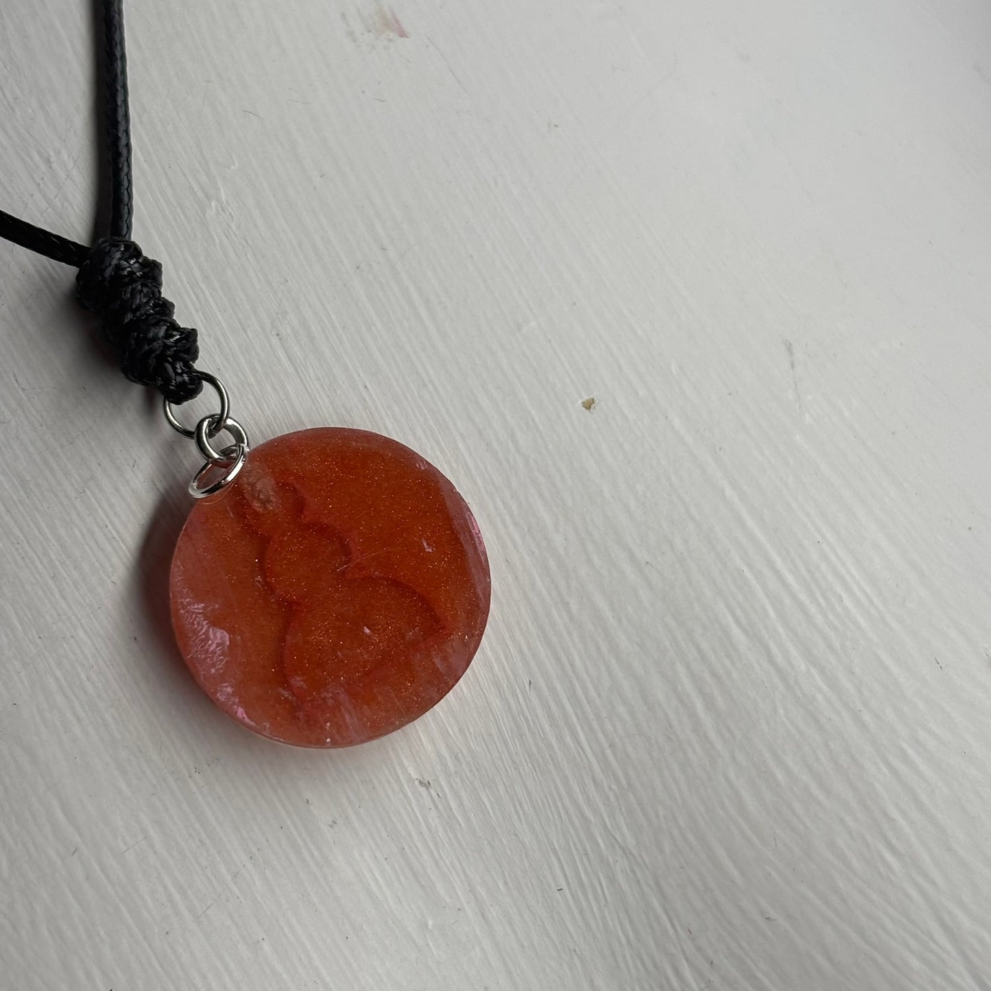 Vintage Pink Pawn - Handmade Resin Chess Necklace