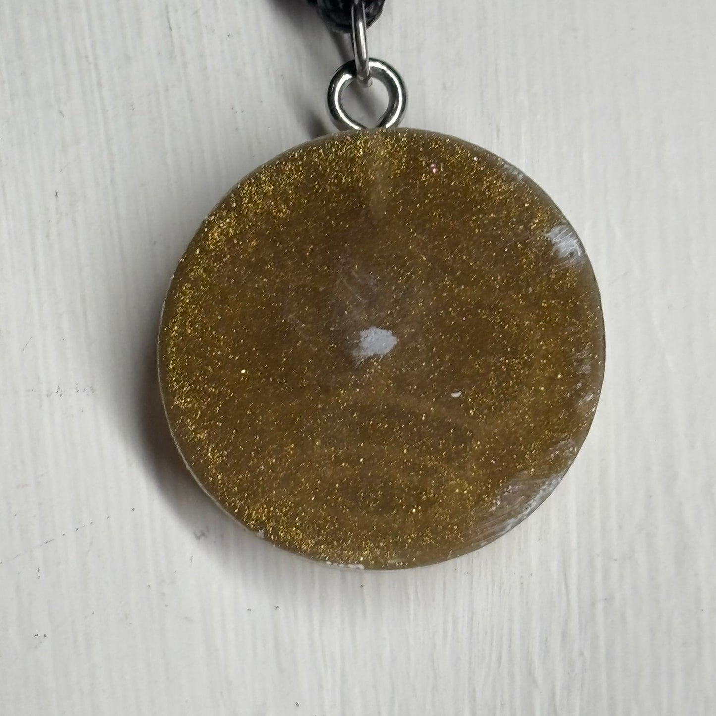 Dirty Brown King - Handmade Resin Chess Necklace - Flat Edition