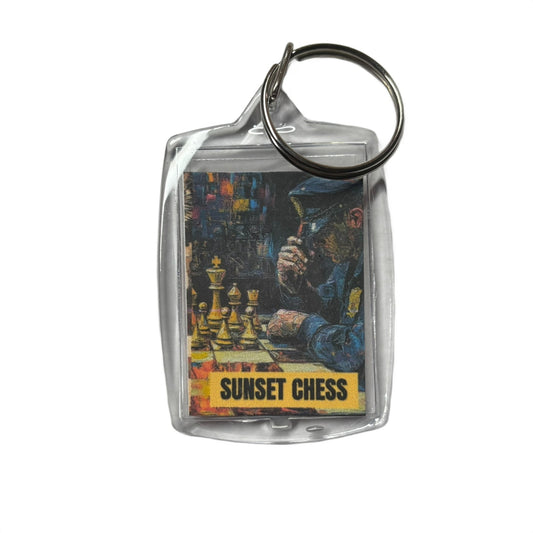 Cop Play - Chess  Photo Keychain