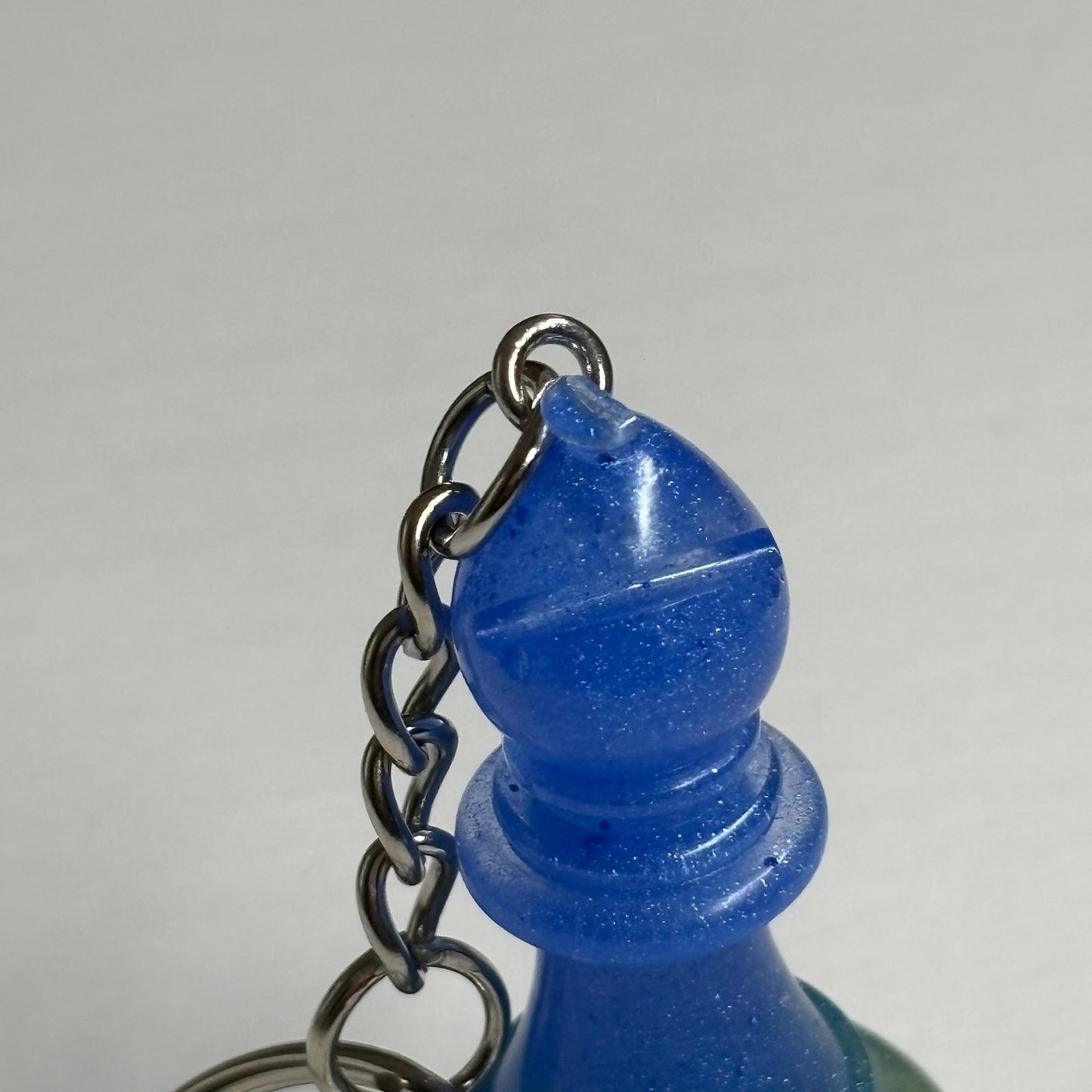 Blue Bishop - Handmade Resin Keychain