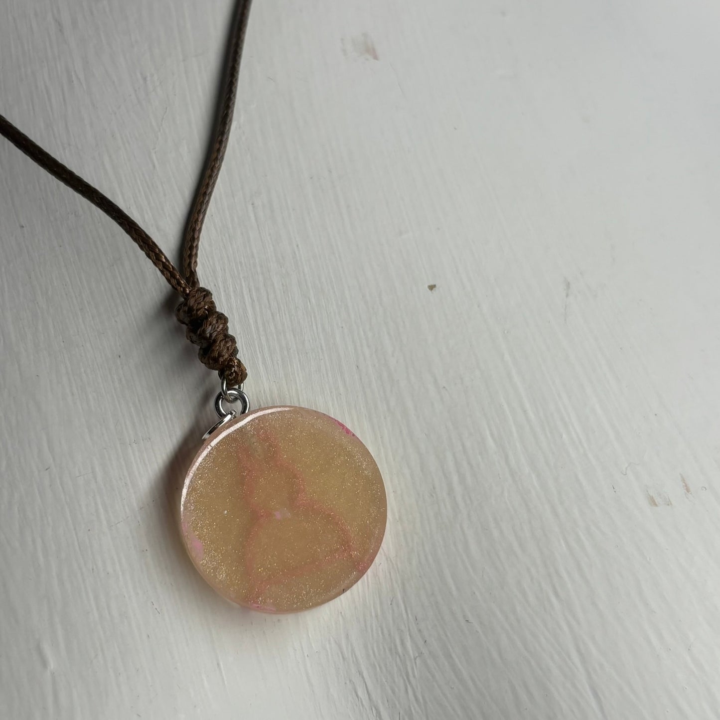 Classic Pink Pawn - Handmade Resin Chess Necklace