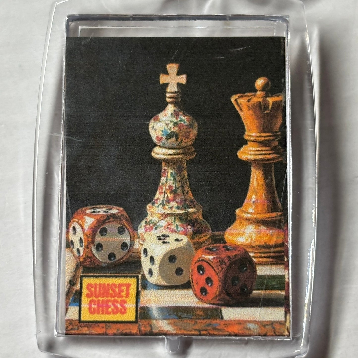 Heavy Dice - Chess  Photo Keychain