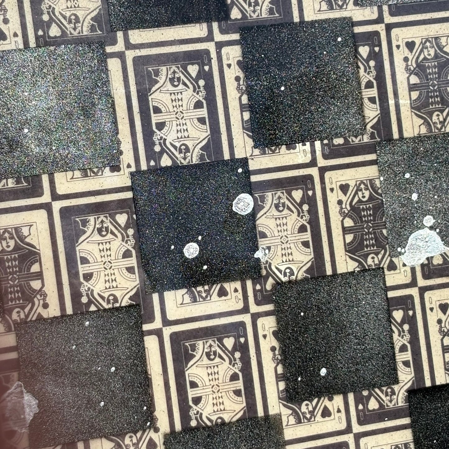 Vintage Queens - Resin Coated Chess Board