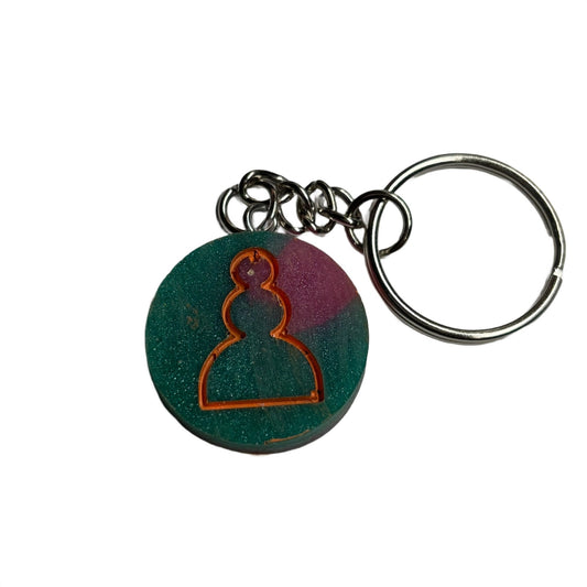 Miami Pawn - Handmade Resin Keychain - Flat Edition