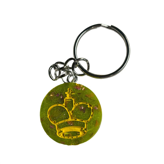 Royal Green King - Handmade Resin Keychain