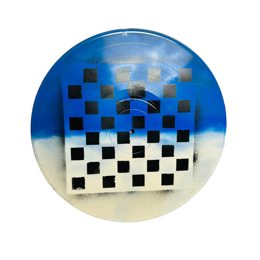 Blue Cream Half Style - Vinyl Chess Board