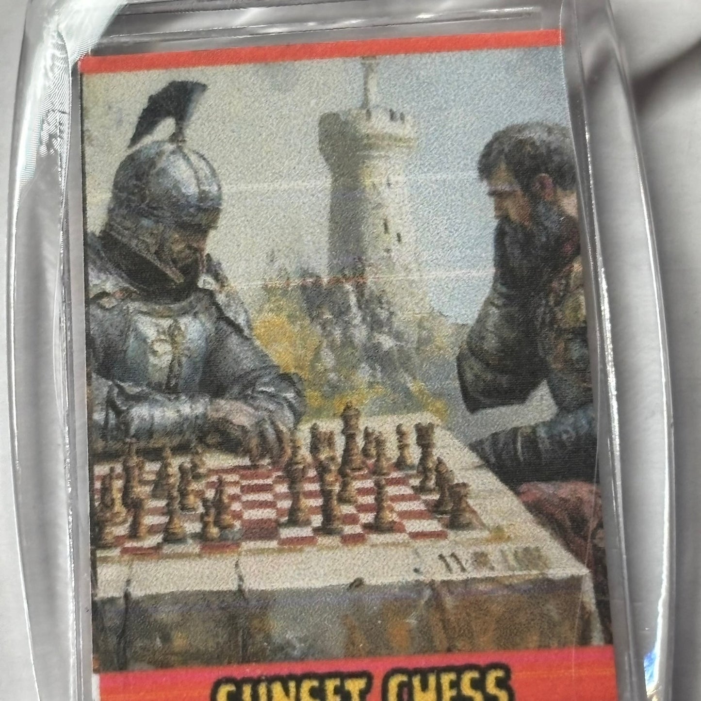 Outside The Gates - Chess  Photo Keychain