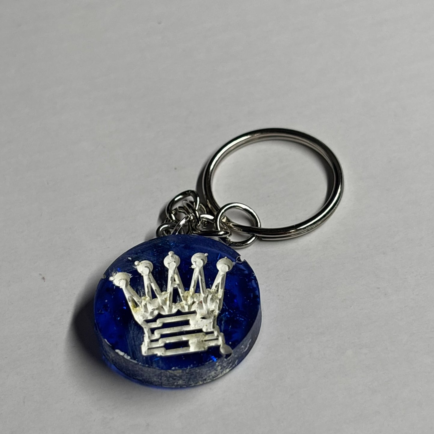 Blue Queen - Handmade Resin Keychain