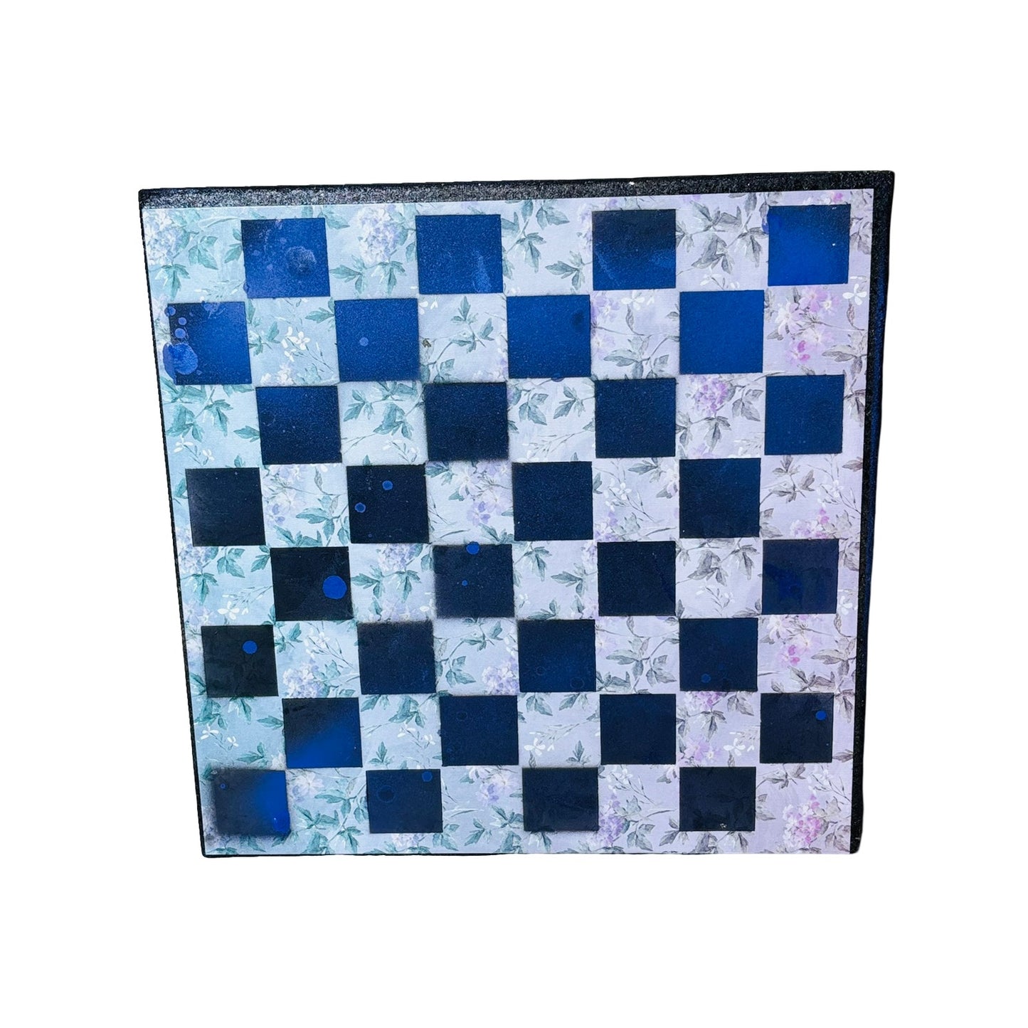 Flowers Purple Hue - Scrapbook Chess Board