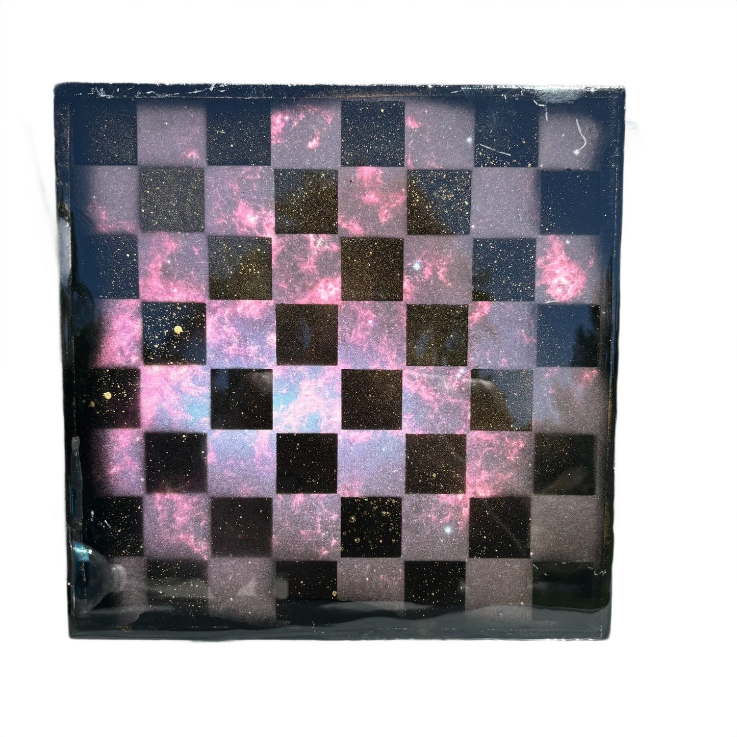 Space Purple - Resin Coated Chess Board