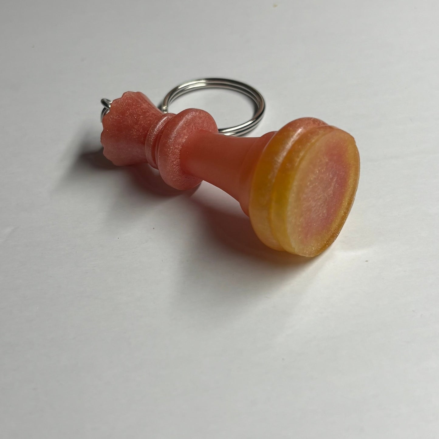 Peach Cream Queen - Handmade Resin Keychain
