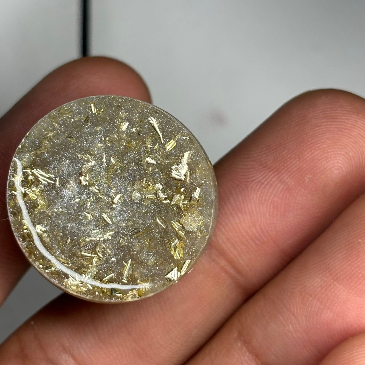 White Crystal Queen - Handmade Resin Chess Necklace