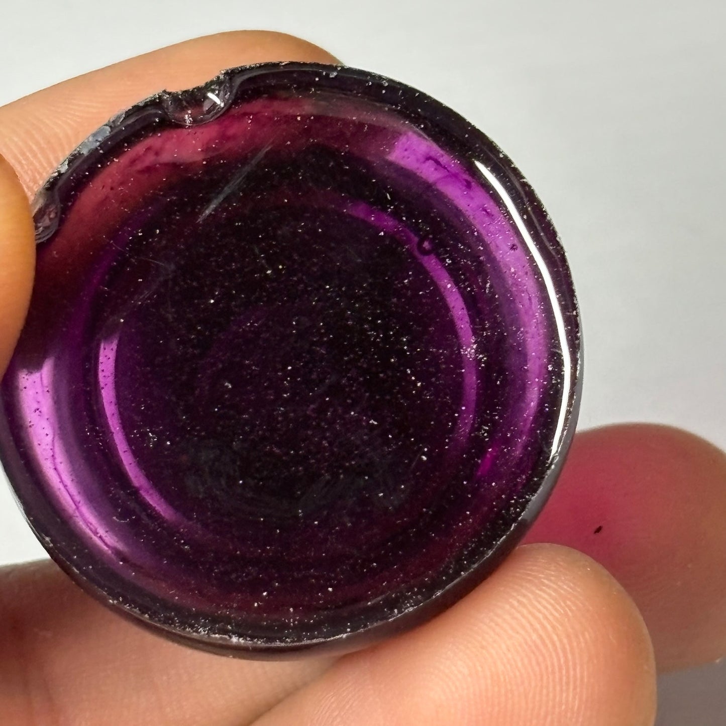 Mystic Purple Bishop - Handmade Resin Keychain - Large Edition