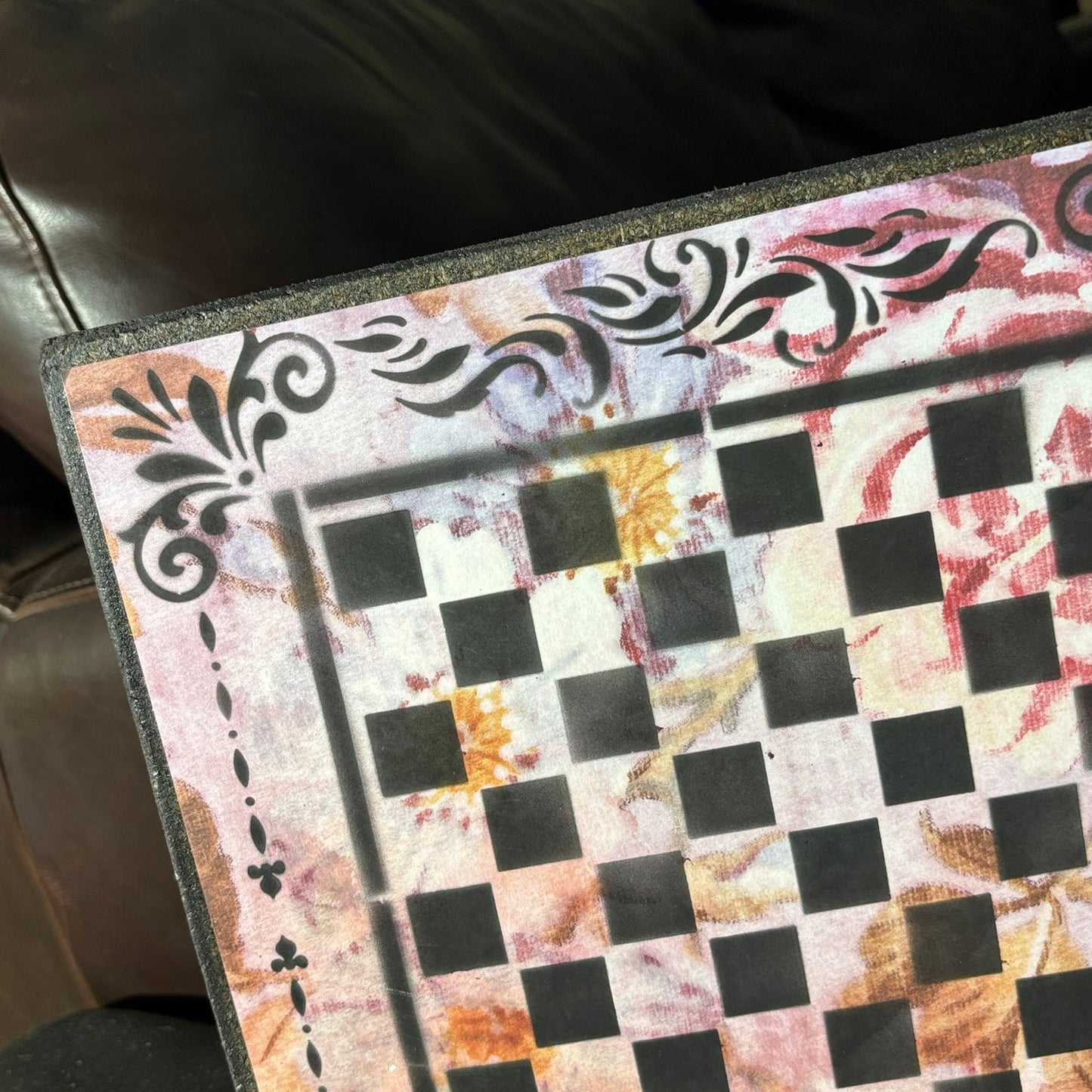 Splendid Pink - Scrapbook Chess Board