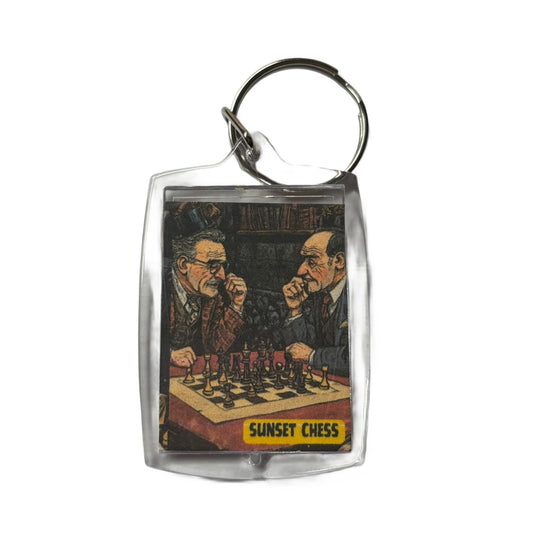 Educated Men - Chess  Photo Keychain