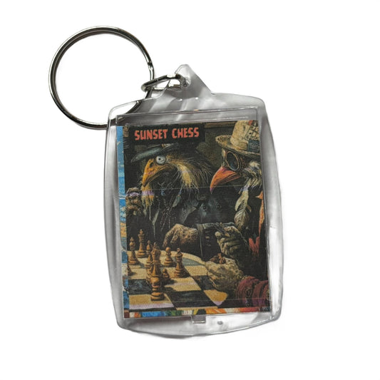 Elderly Goose - Chess  Photo Keychain