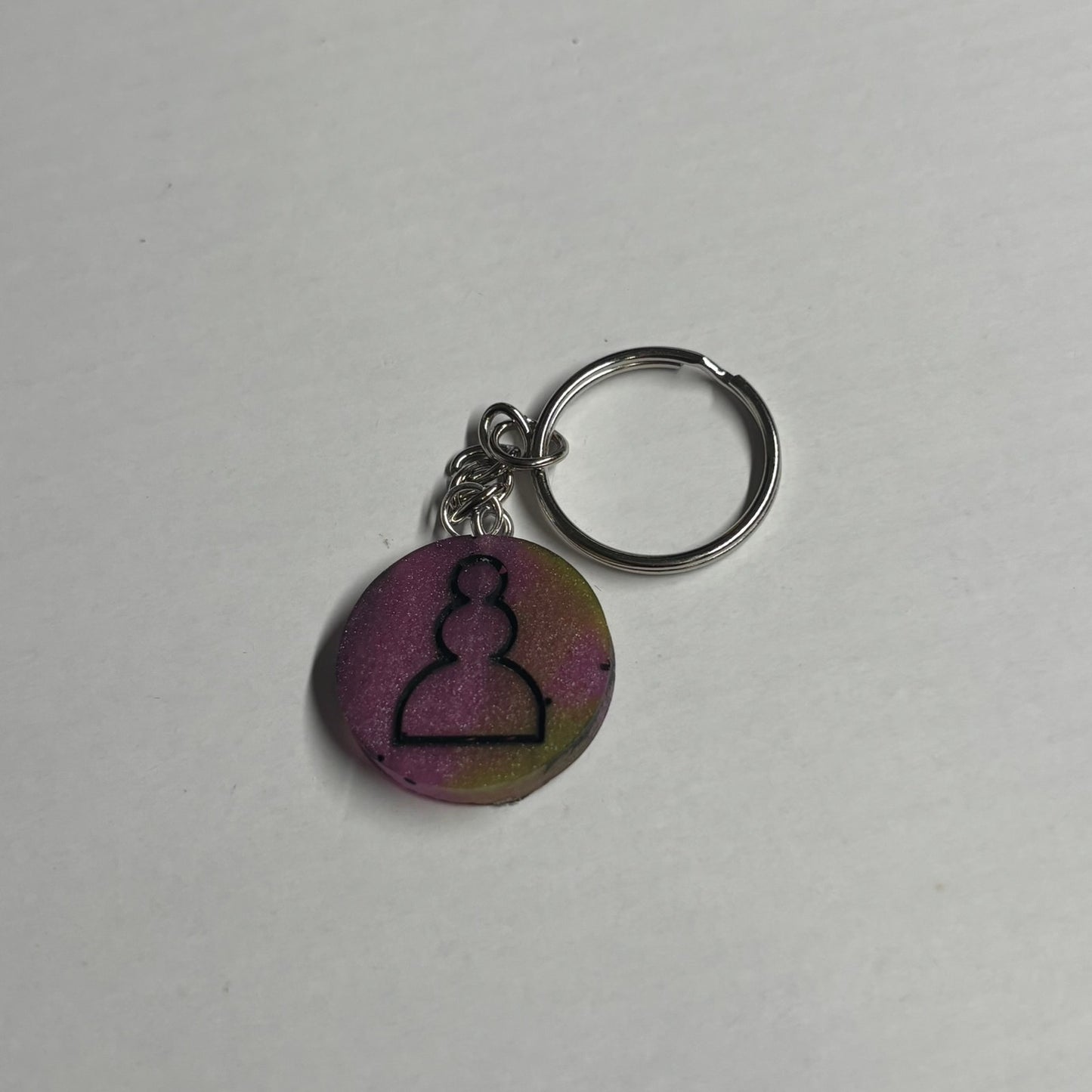 Smoosh Pink Pawn - Handmade Resin Keychain