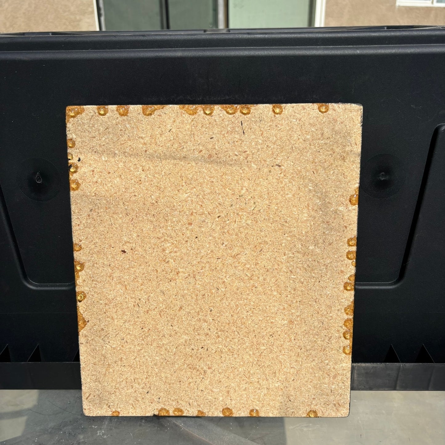 Yellow & Black - Resin Coated Chess Board