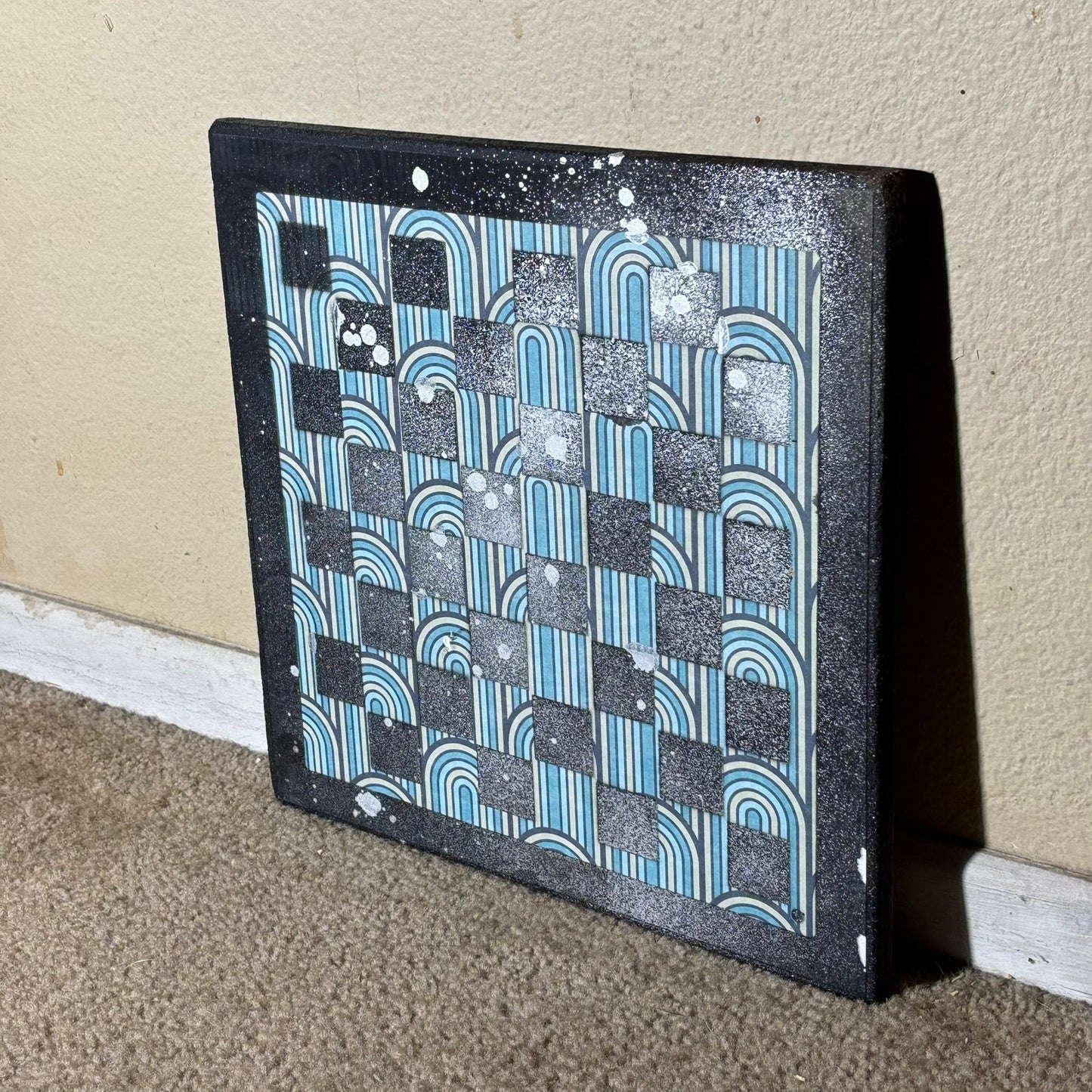 Chrome Vintage Green- Scrapbook Chess Board