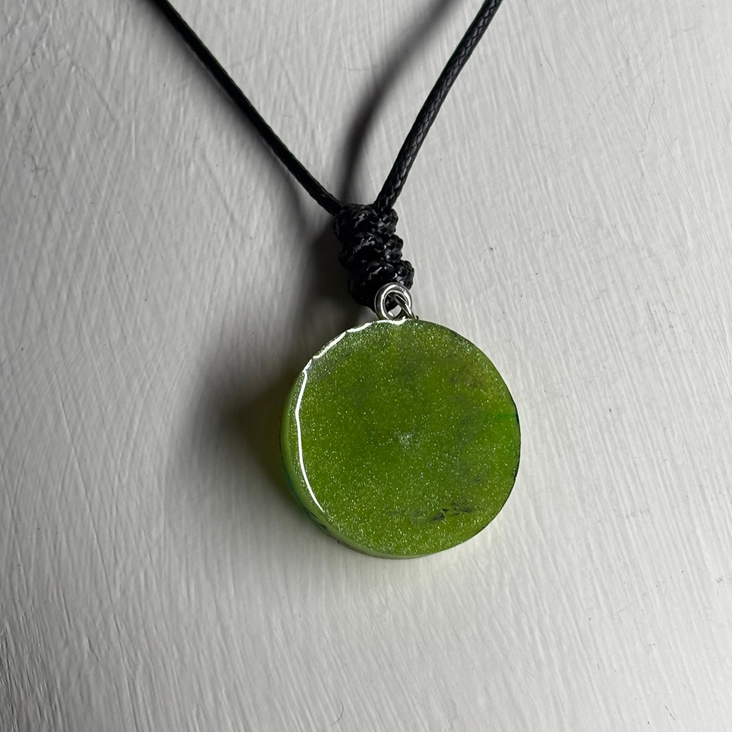 Green Pawn - Handmade Resin Chess Necklace