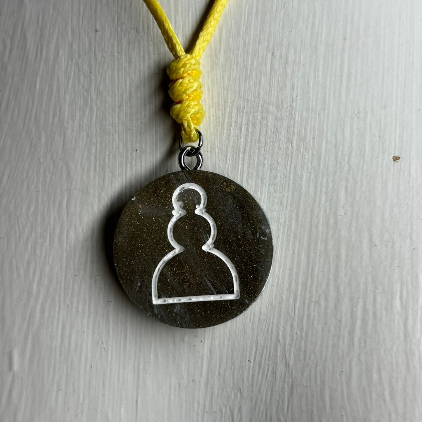 Simple Pawn - Handmade Resin Chess Necklace
