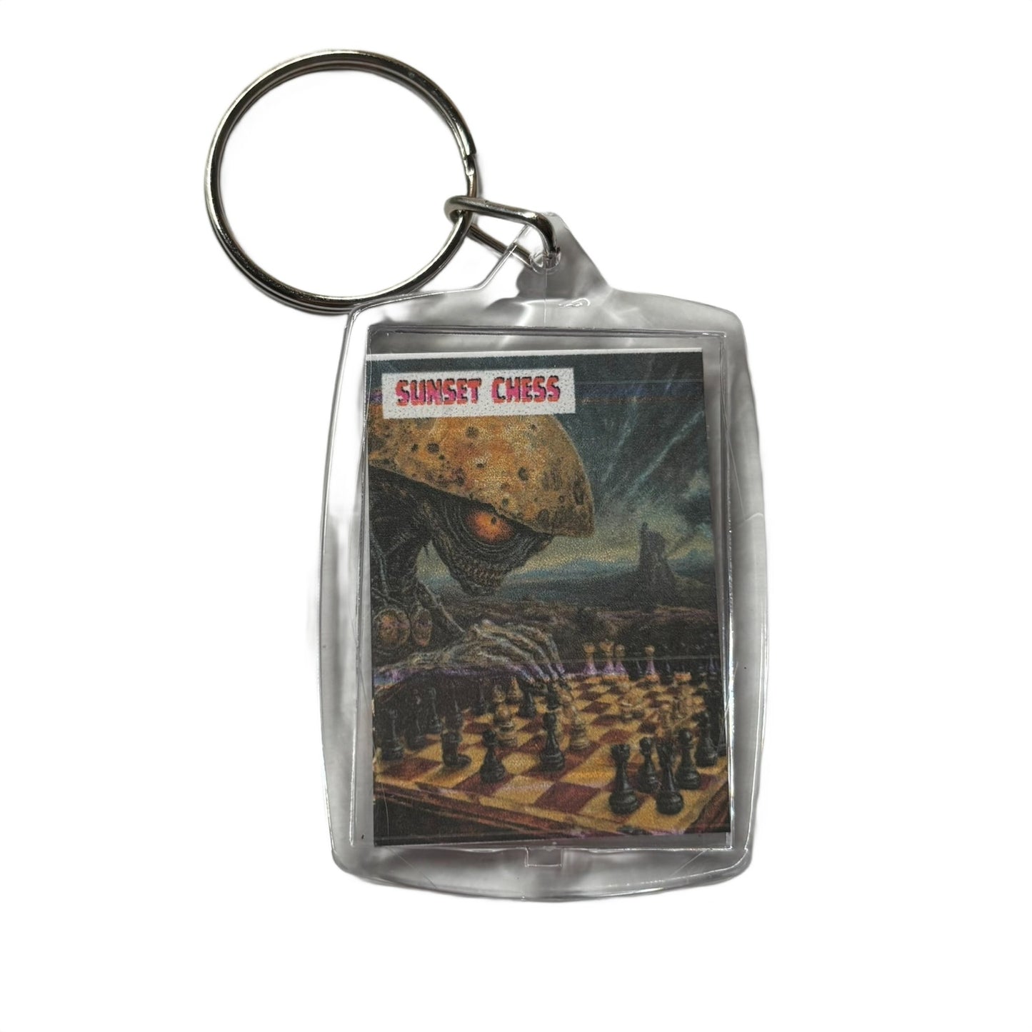 Alien Invasion - Chess  Photo Keychain