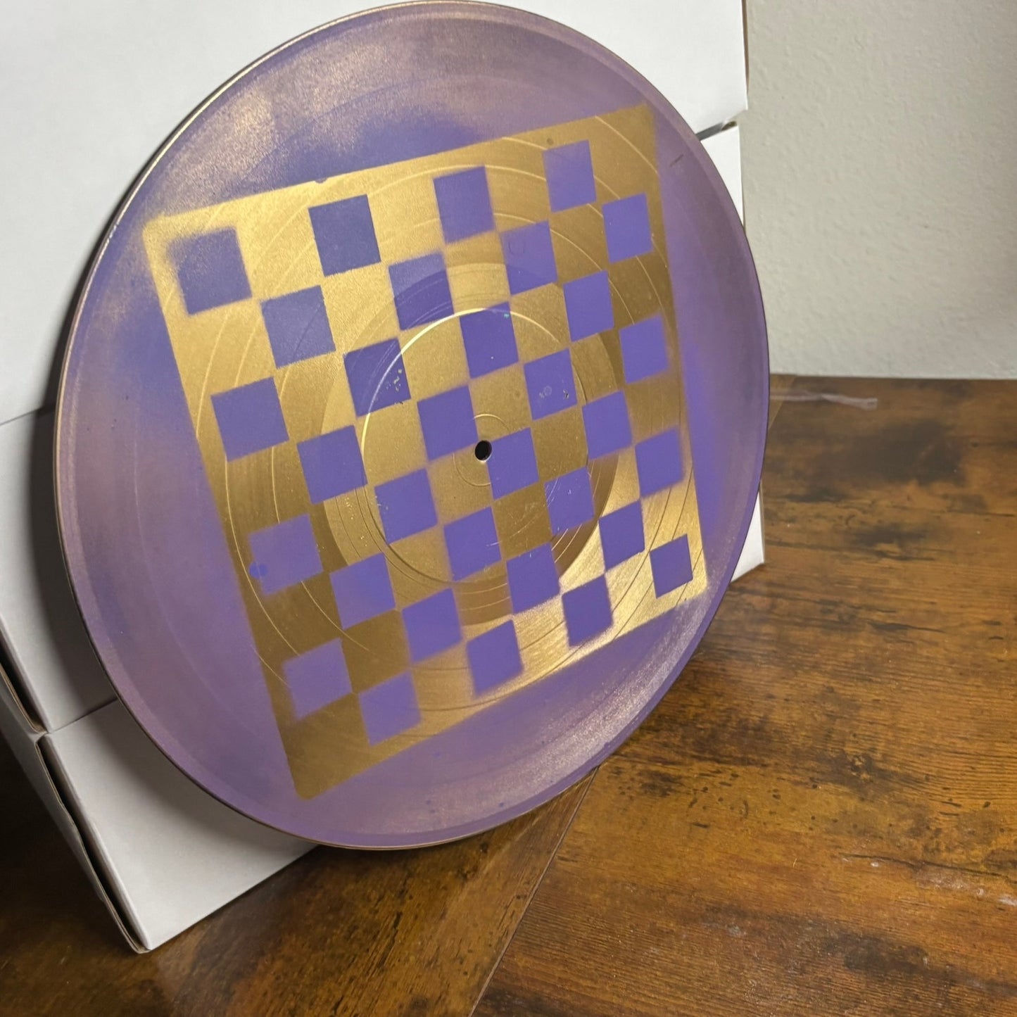 Golden Purple - Vinyl Chess Board