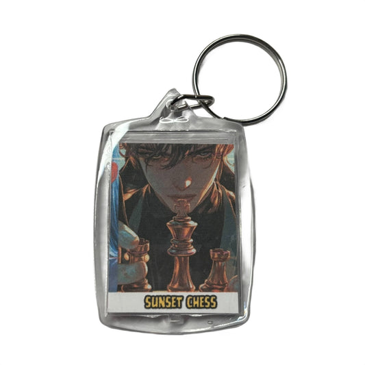 Anime Man - Chess  Photo Keychain