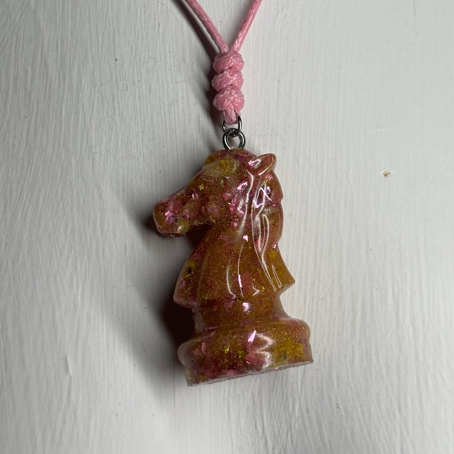 Royal Knight - Handmade Resin Chess Necklace