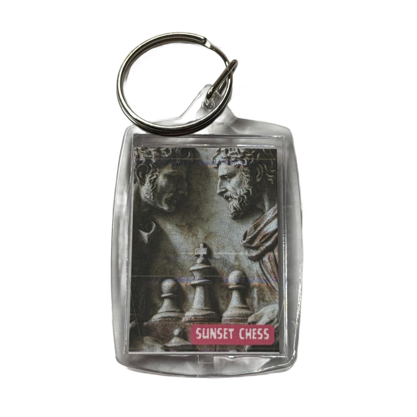 Stone Wall - Chess  Photo Keychain