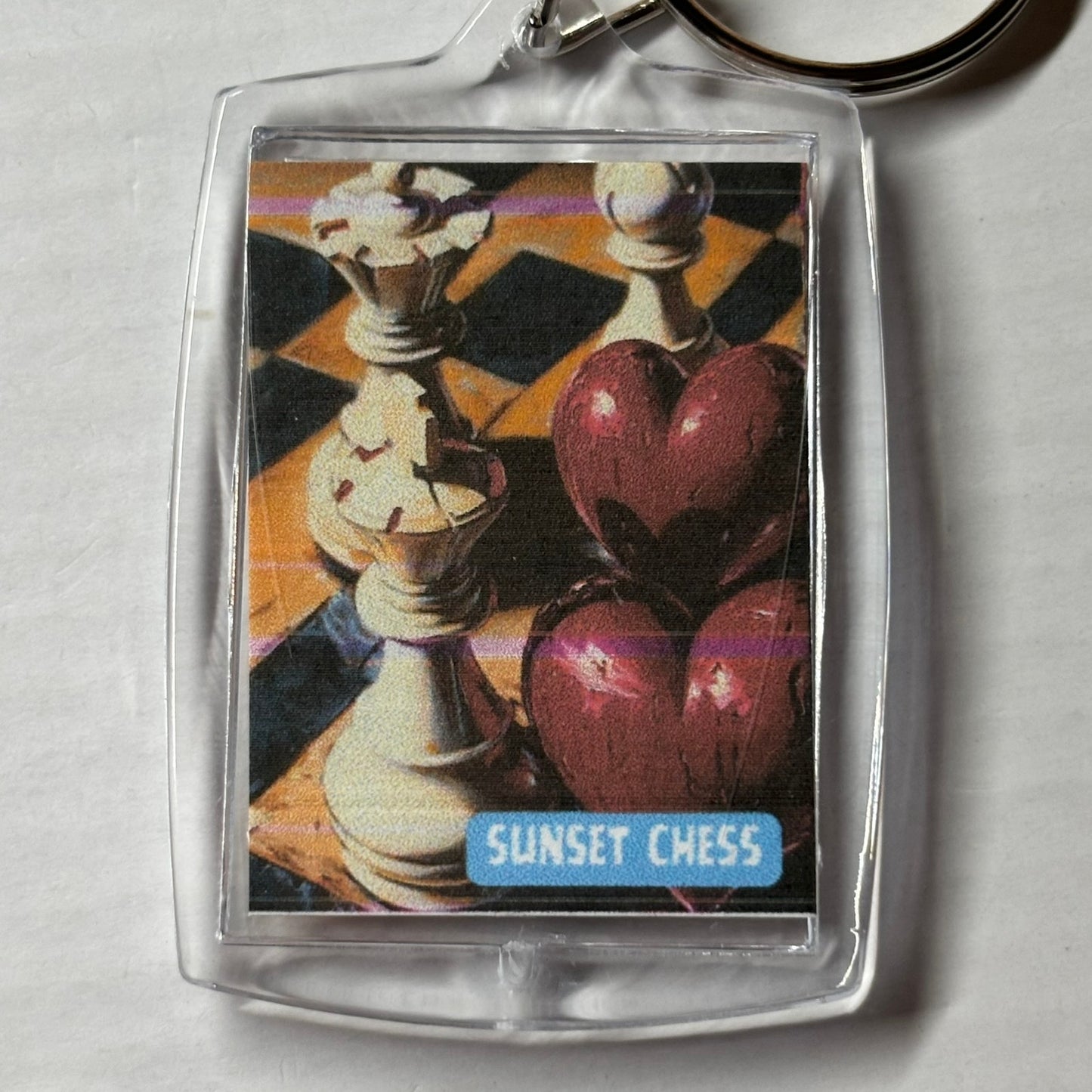 Love Board - Chess  Photo Keychain
