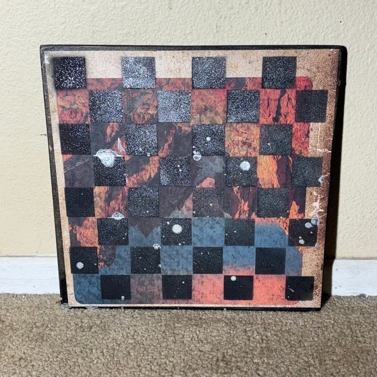 Vintage Canyon - Scrapbook Chess Board