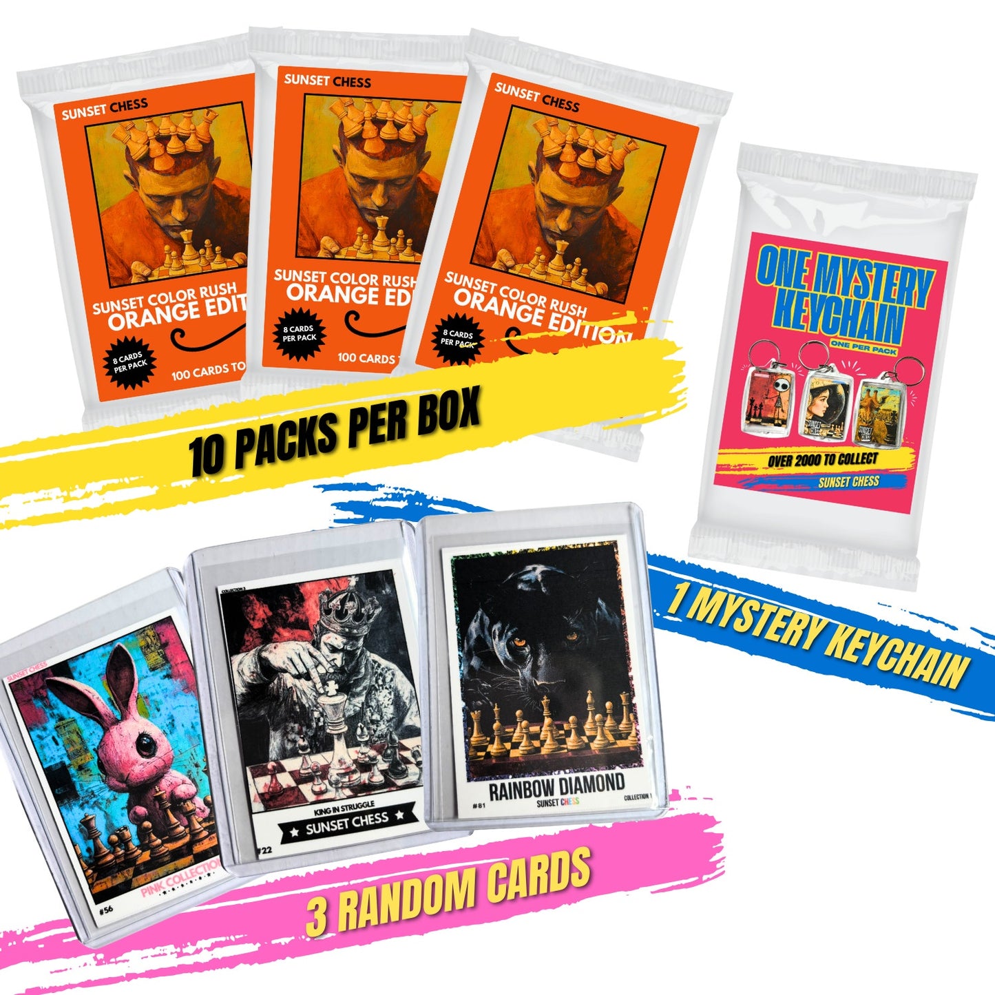 Orange Color Rush Trading Cards - Mini Box Collection
