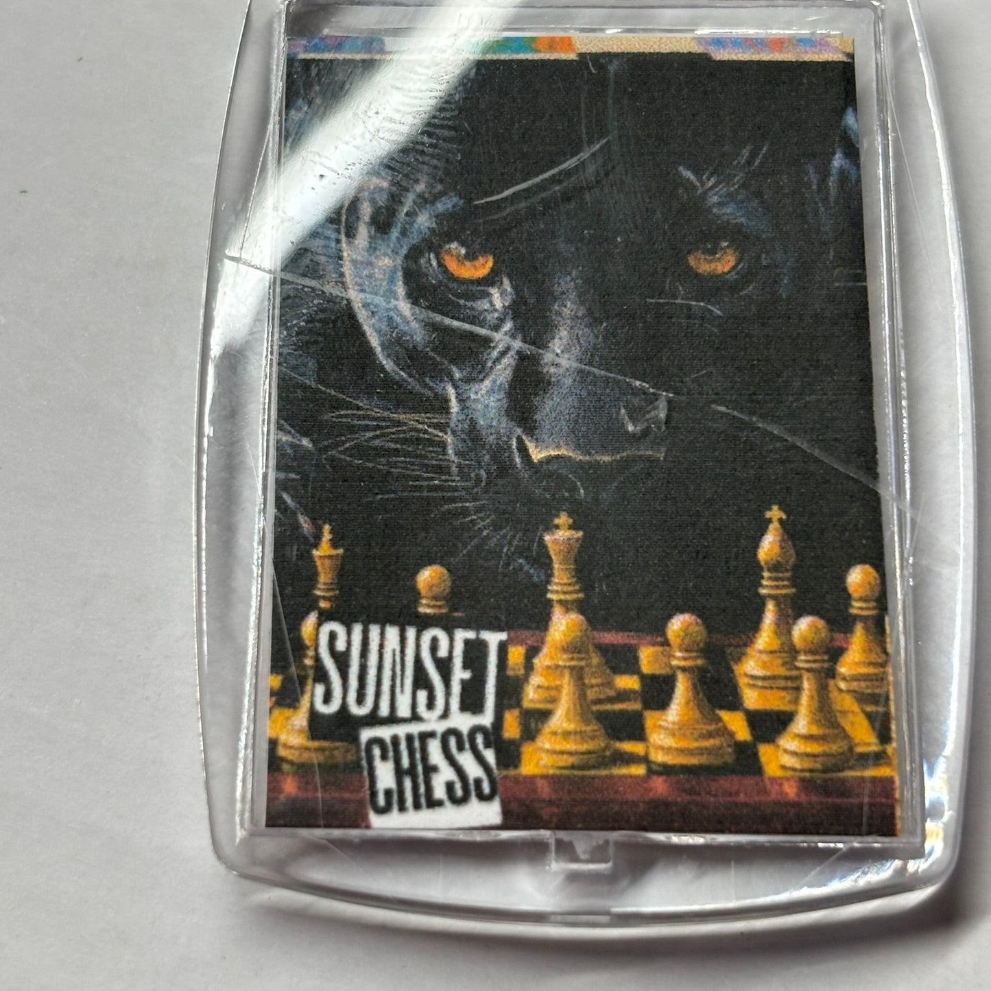 Eyes Of Fear - Chess  Photo Keychain