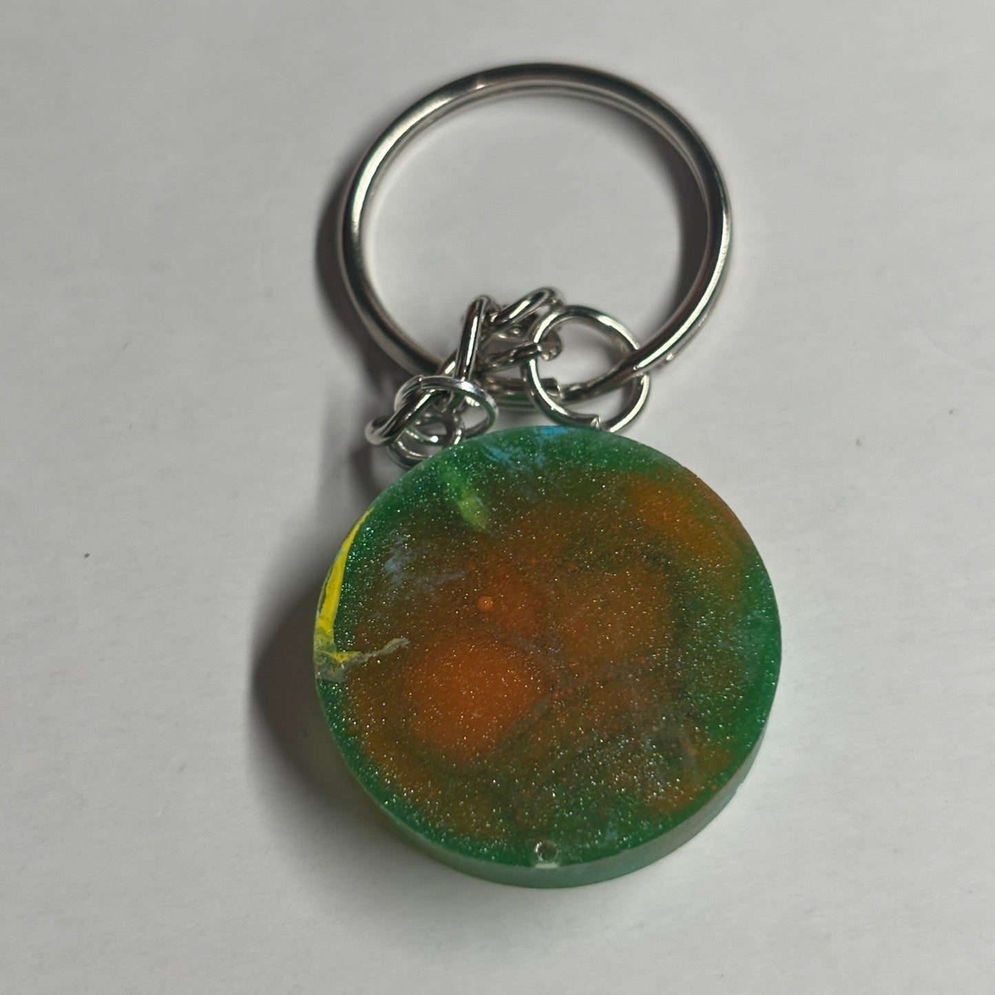 Blue/Green King - Handmade Resin Keychain