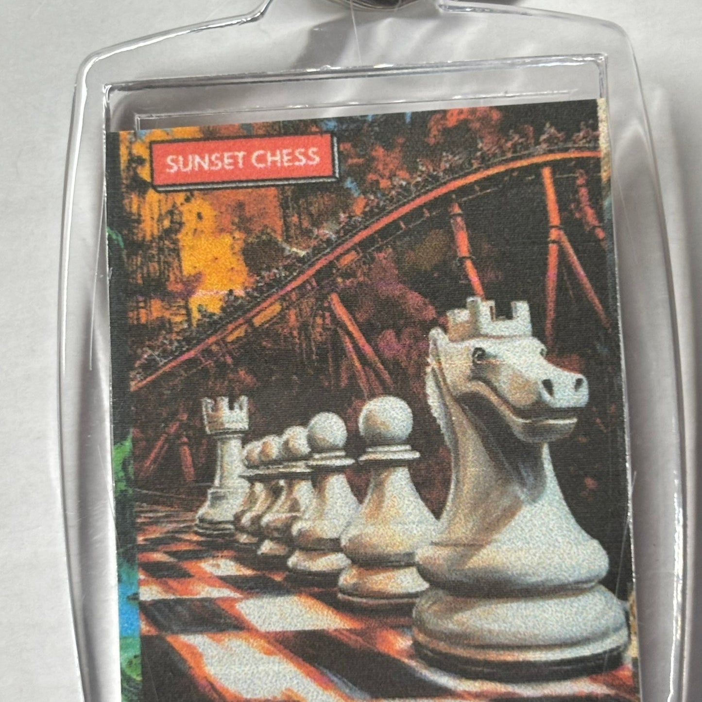 Knights Ride - Chess  Photo Keychain