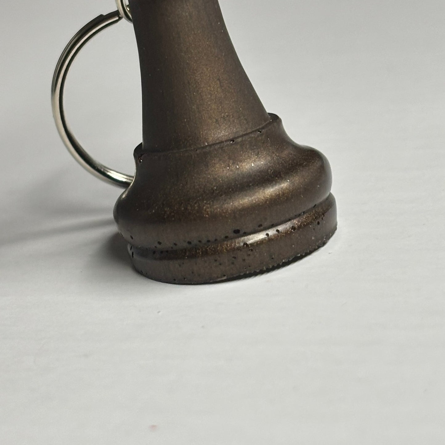 Solid Brown King - Handmade Resin Keychain