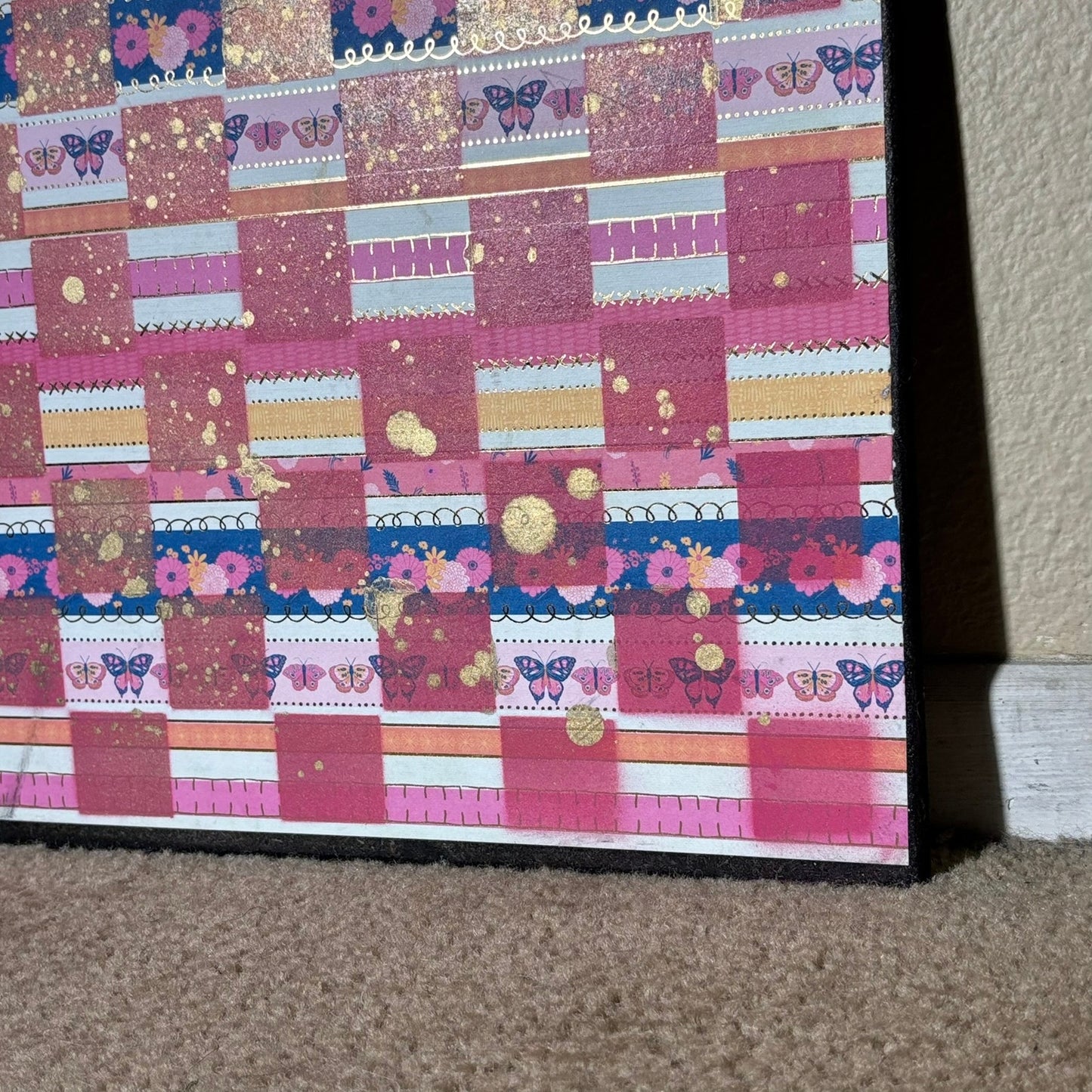 Gold Shine Pink - Scrapbook Chess Board