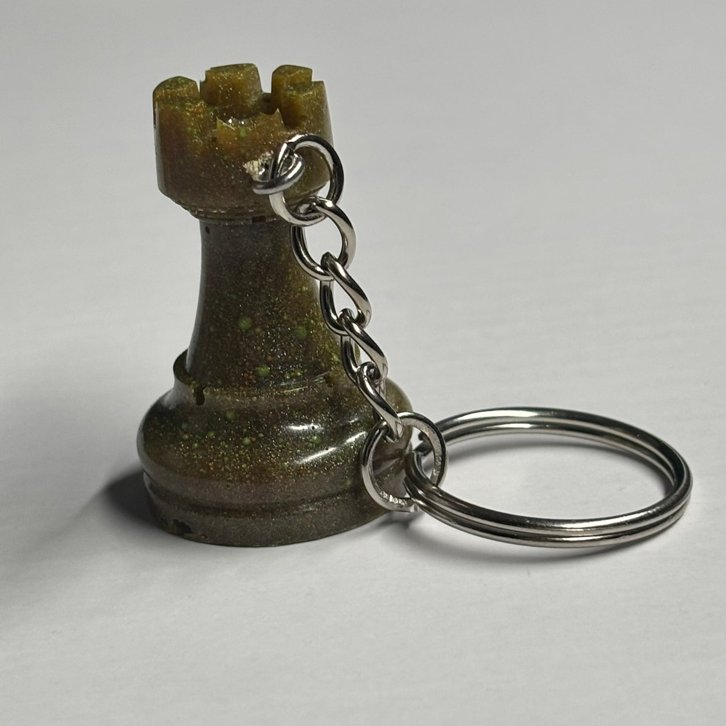 Brown Rook - Handmade Resin Keychain