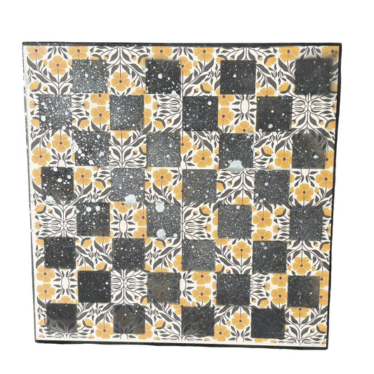 Vintage Pattern - Scrapbook Chess Board