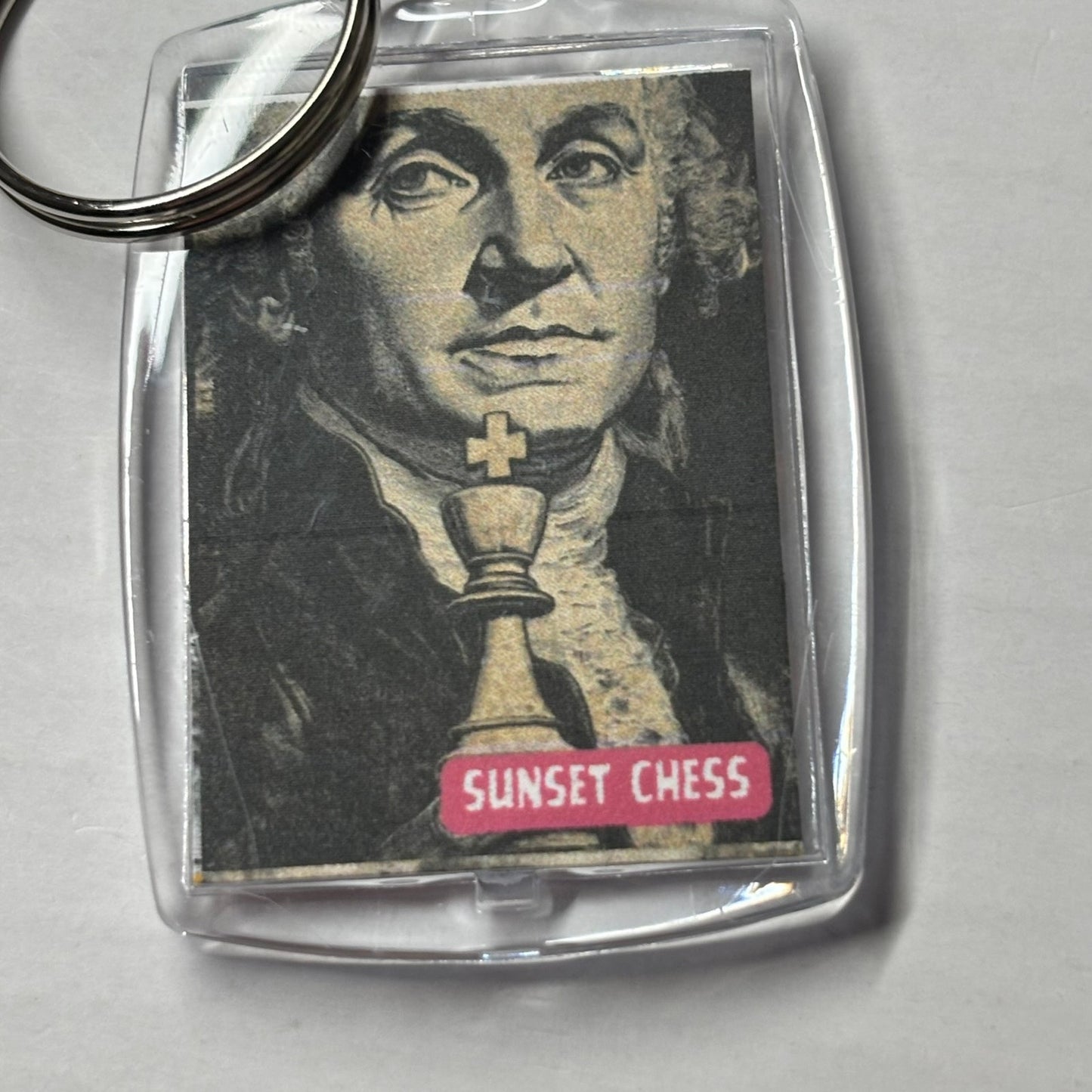 George - Chess  Photo Keychain