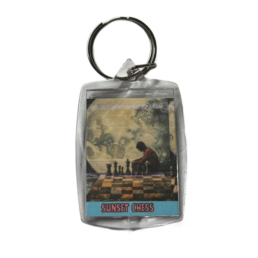 Lonely Game - Chess  Photo Keychain