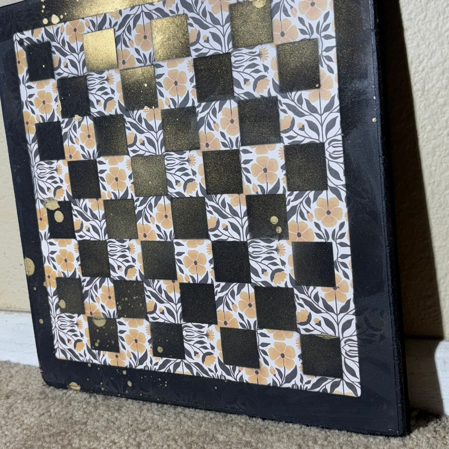 Golden Yellow - Scrapbook Chess Board