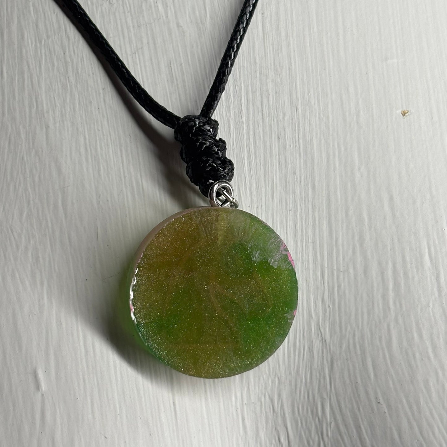 Pink Forest Knight - Handmade Resin Chess Necklace