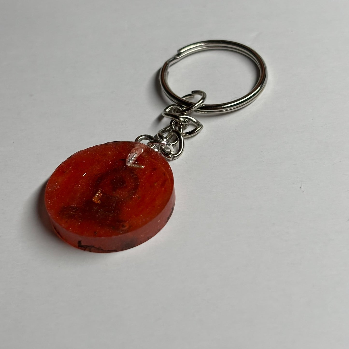 Vibrant Red Bishop - Handmade Resin Keychain