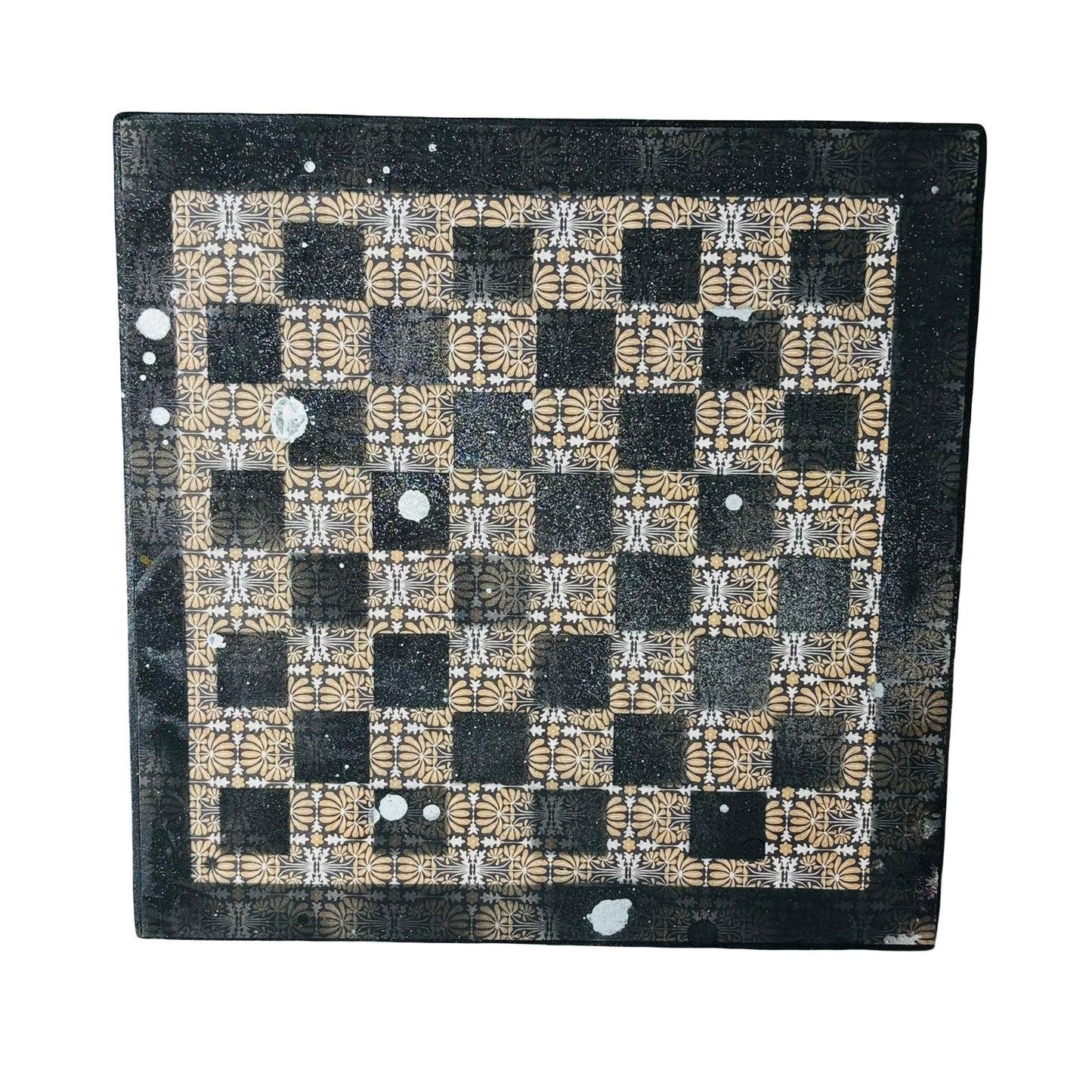 Vintage Black & Brown - Scrapbook Chess Board