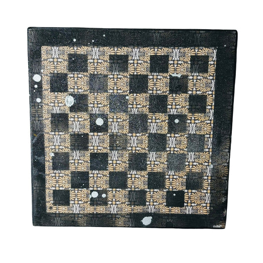 Vintage Black & Brown - Scrapbook Chess Board