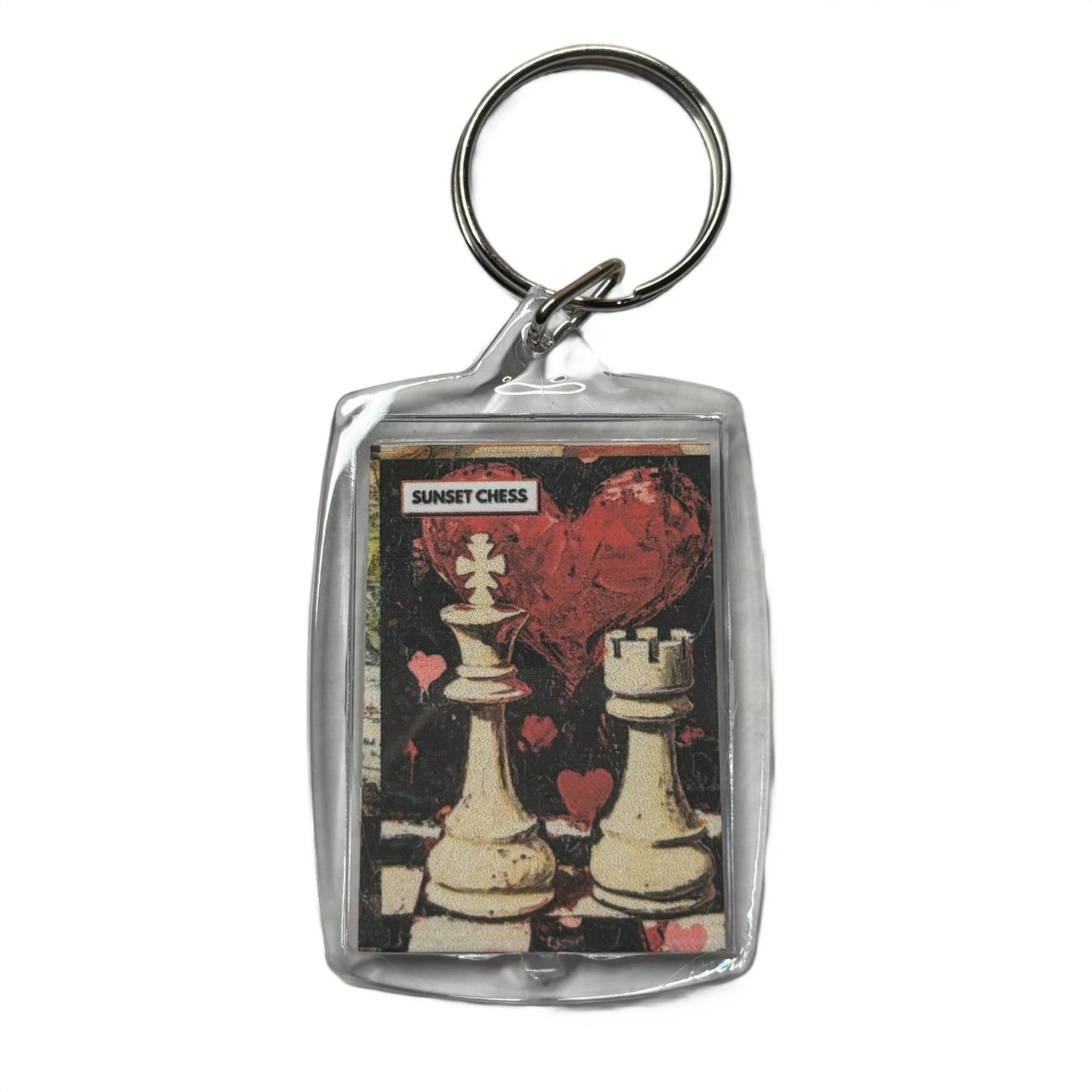 The Heart - Chess  Photo Keychain