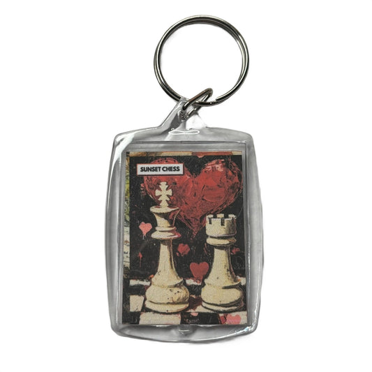 The Heart - Chess  Photo Keychain
