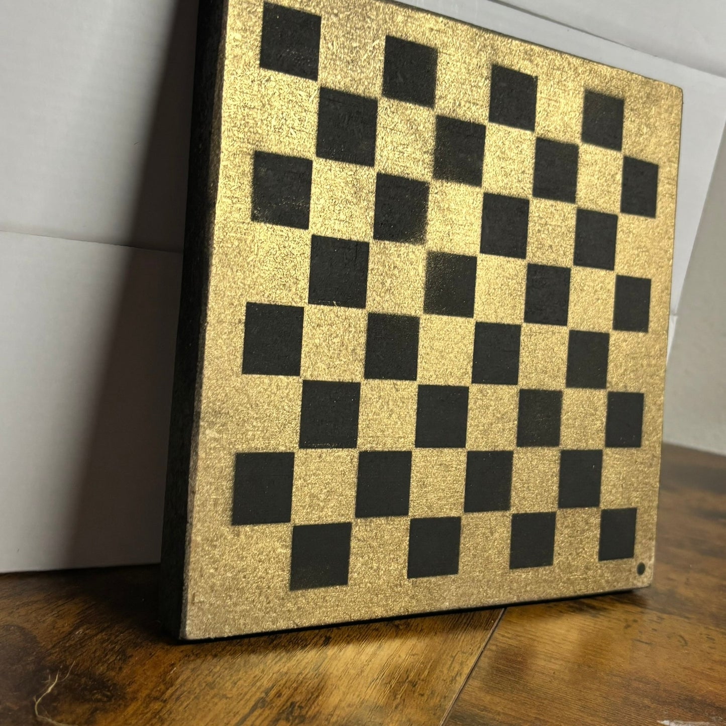 Golden Black - Painted Double Sided Chess Board